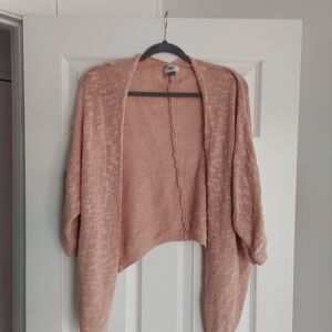 Old Navy Pink Waterfall Cardigan Sweater